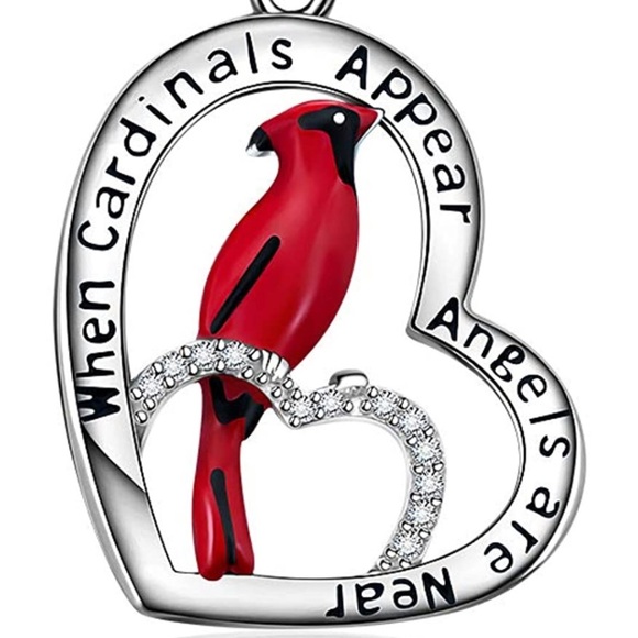 18k Angel Cardinal Diamond Necklace *LIMITED REMAINING* - Picture 1 of 8